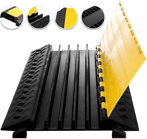 VEVOR 5 Channel Cable Protectors Rubber Cable Ramps Driveway Cable Protector - Walmart.com ...