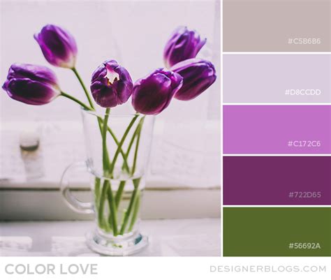 Color Love | Green, Purple & Taupe - Designer Blogs