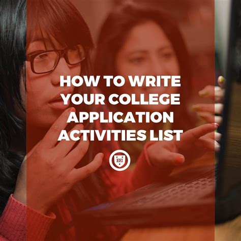 How to Write Your College Application Activities List — Elite Educational Institute