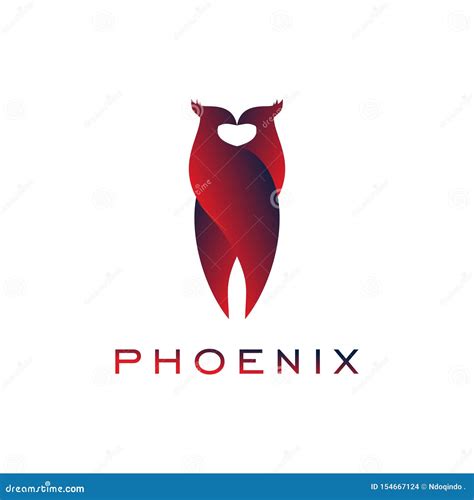 Phoenix Logo on White Background Stock Vector - Illustration of ...