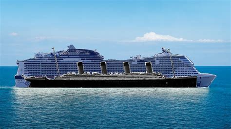 RMS Titanic vs. MSC Meraviglia - YouTube