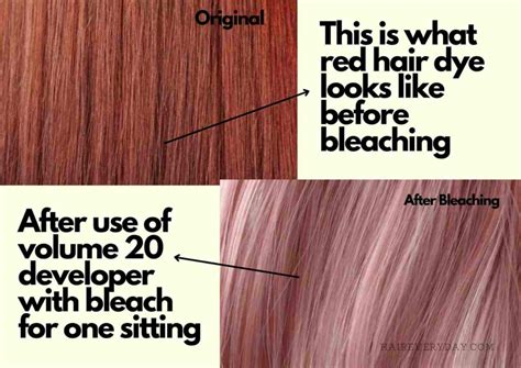 Will Bleaching Red Dyed Hair Turn It Pink 2024 | Easily Fading Red Hair While Lightening - Hair ...