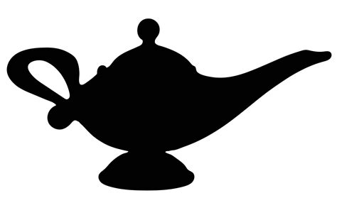 aladdin genie lamp silhouette - Clip Art Library