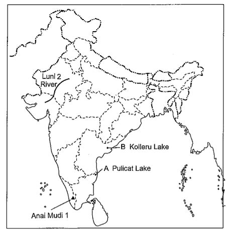 Luni river India map