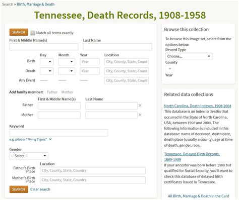 Tennessee Records on Ancestry.com | Tennessee Electronic Library