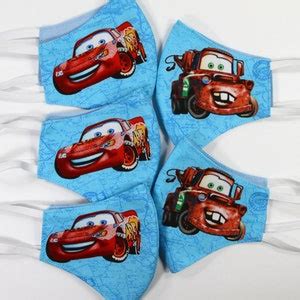 Cars Lightning mcqueen Face mask Reusable Cotton Homemade | Etsy