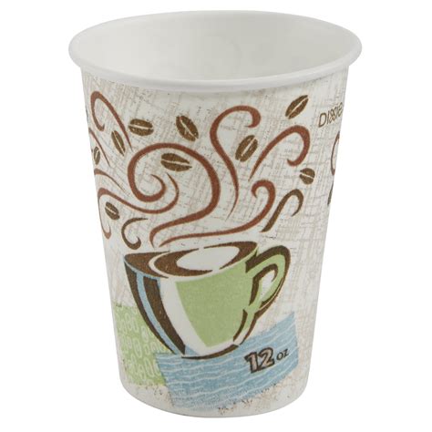 Dixie® PerfecTouch® (5342DX) Insulated 12 oz. Paper Hot Cup by Georgia-Pacific, Coffee Haze, 20 ...