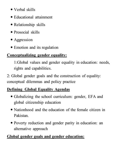 Gender Education