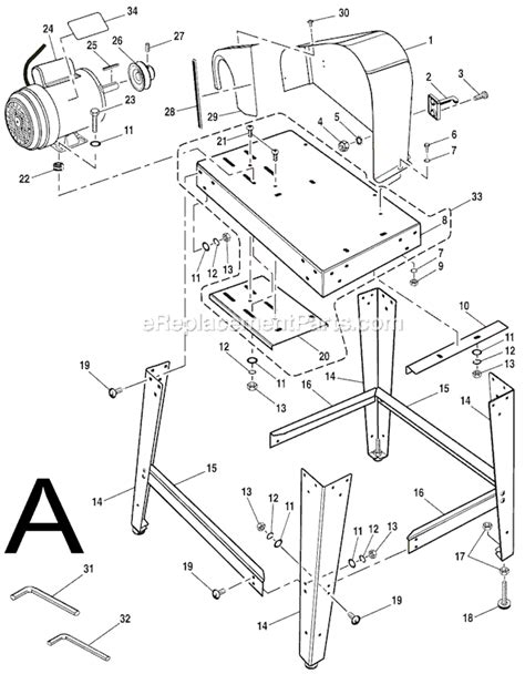 Ridgid Band Saw Parts Bs14002 | Reviewmotors.co