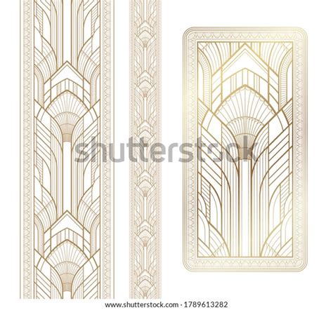 Gold Art Deco Panel Border Ornament Stock Vector (Royalty Free) 1789613282 | Shutterstock