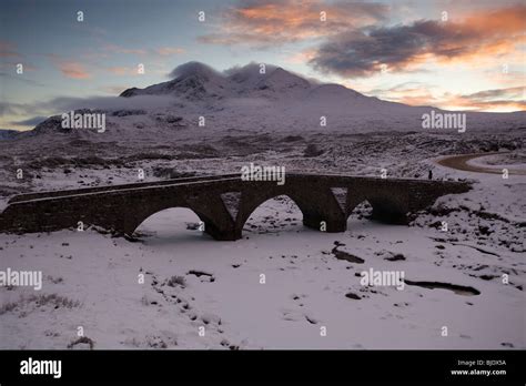 Sligachan Bridge in winter, Isle of Skye Stock Photo - Alamy