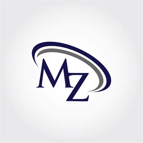 Monogram MZ Logo design By Vectorseller | TheHungryJPEG