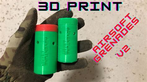 3d Printed Airsoft Impact Grenades part 2 - YouTube