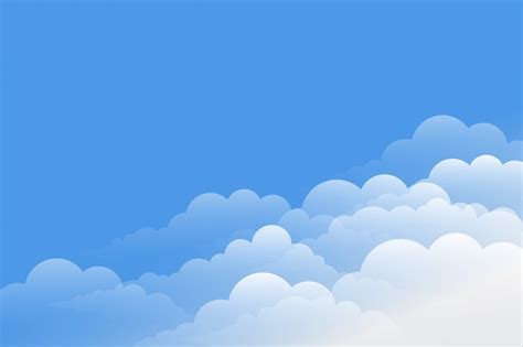 Free Vector | Gorgeous clouds background with blue sky design