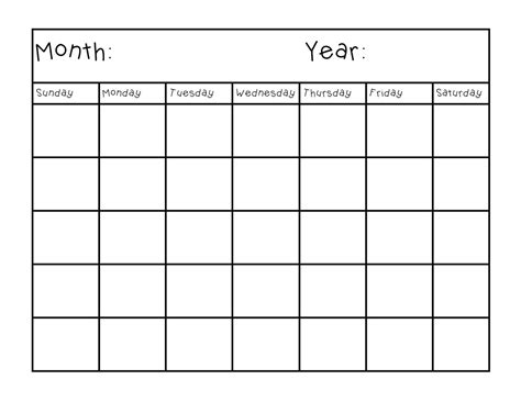 10 best free printable calendar pages printableecom - free printable ...