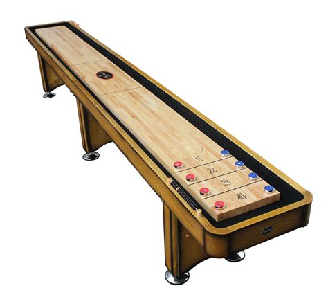 14' Georgetown Honey Shuffleboard Table - Shuffleboard.net