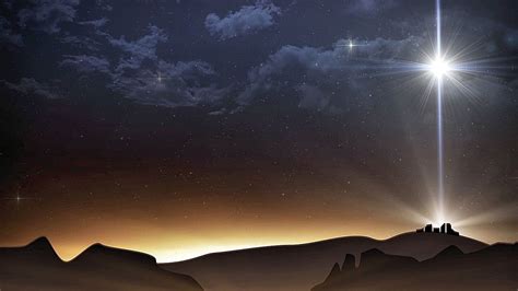 Christmas Night Sky Wallpaper