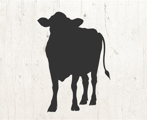 Cow SVG Cow Clipart Cow Silhouette Farm Svg Cow Stencil | Etsy