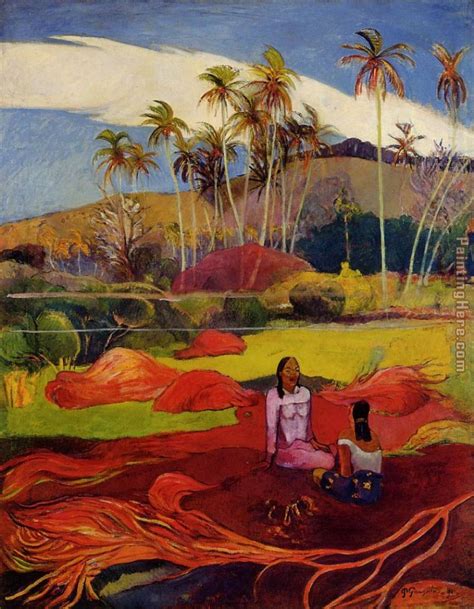 Paul Gauguin Tahitian Women under the Palms painting anysize 50% off - Tahitian Women under the ...