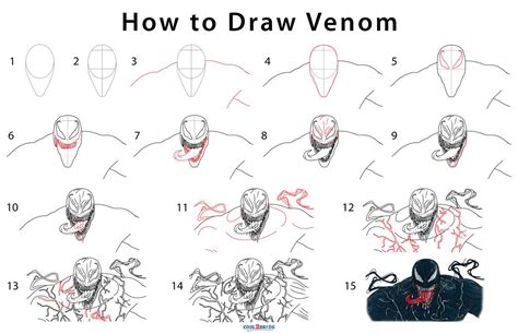 How to Draw Venom (Step by Step Pictures) Captain America Coloring ...