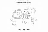 X Ray Fish Coloring Page For Kids Graphic By Doridodesign · Creative  sketch template