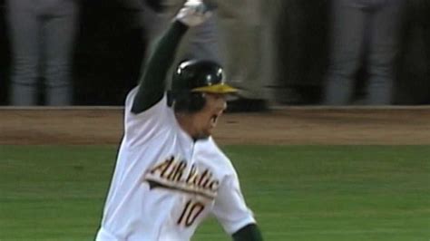 Hatteberg hits walk-off homer, A's win 20th straight game - YouTube