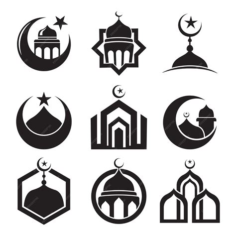 Premium Vector | Mosque logo collection. Islamic logo vector illustration