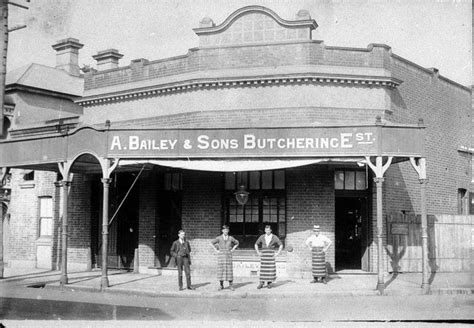 A Bailey & Sons Butchering Est John's Street, Singleton, NSW 1920s/ v@e ...