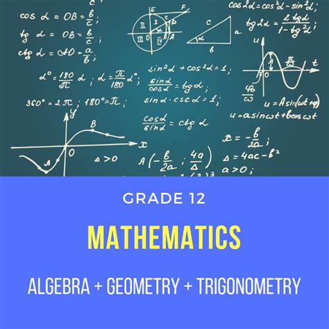 Grade 12 Mathematics | Online Tuition