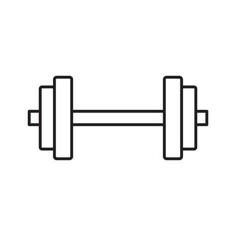 Dumbbell outline icon 12804770 Vector Art at Vecteezy