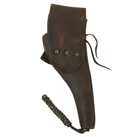 Original Pre-WWI U.S. 11th Cavalry Marked Leather Holster for S&W M190 – International Military ...