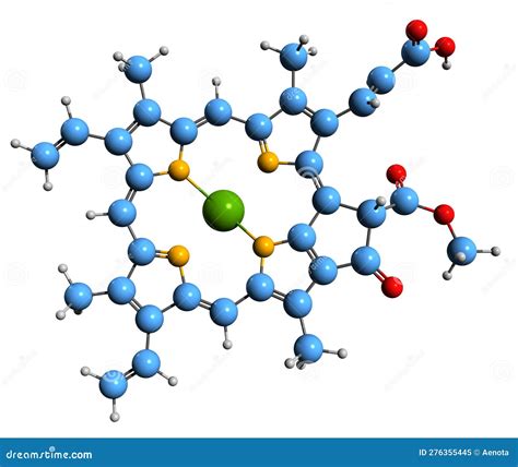 3D Image of Chlorophyll C2 Skeletal Formula Stock Illustration ...