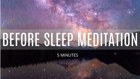 5 Minute Guided Meditation Before Sleep - YouTube