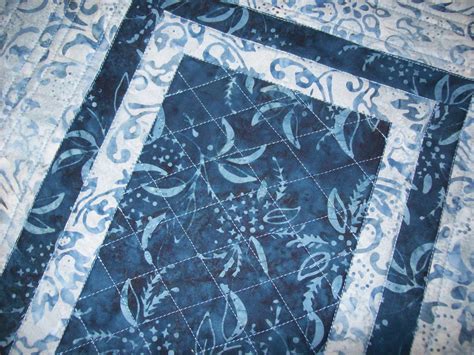 Blue Batik Table Runner, Quilted Cotton Table Runner, NEW - Etsy