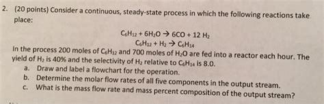 Solved Consider a continuous, steady-state process in which | Chegg.com