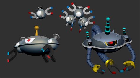 ArtStation - Magnemite and his evolutions