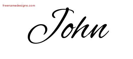 Cursive Name Tattoo Designs John Download Free - Free Name Designs