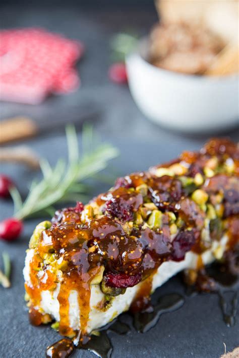 Goat cheese appetizer with honey fig pistachios – Artofit