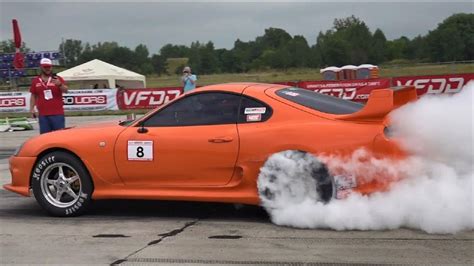 1000 HP Toyota Supra MK4 - Epic Burnout And Drag Race - YouTube