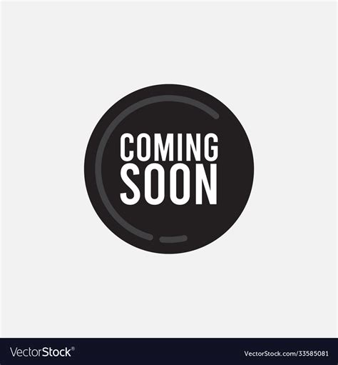 Coming soon logo template design Royalty Free Vector Image