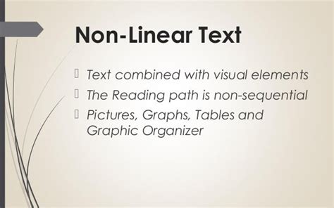 English 9 - Linear vs. Non-Linear Text