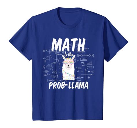 Teachers Funny Math Teacher Prob Llama T Shirt