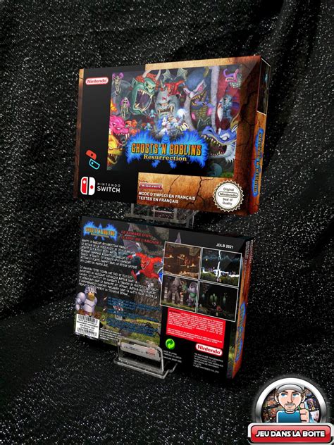 Ghosts 'n Goblins Resurrection Custom Nintendo Switch Boxart With Physical Game Case (No Game ...