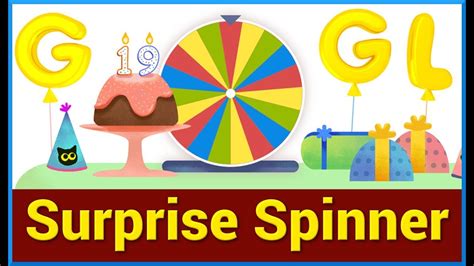 Google Birthday Surprise Spinner - YouTube