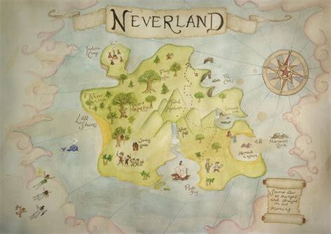 Neverland map by b3ttsy on DeviantArt