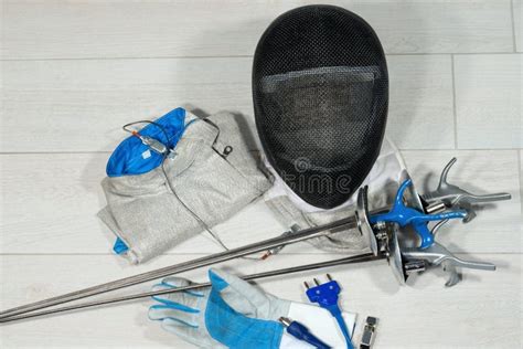 Fencing Foil Equipment stock photo. Image of handle, foil - 71753106