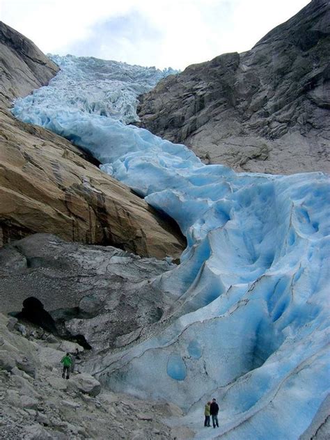 Briksdalsbreen, Jostedal Glacier National Park, near Olden, Norway ...