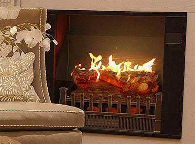 *Crackling* MagikFlame Electric Fireplace and Mantel - Really Cool