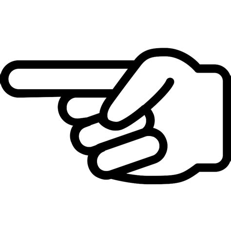 Pointing Left Finger Vector SVG Icon - SVG Repo