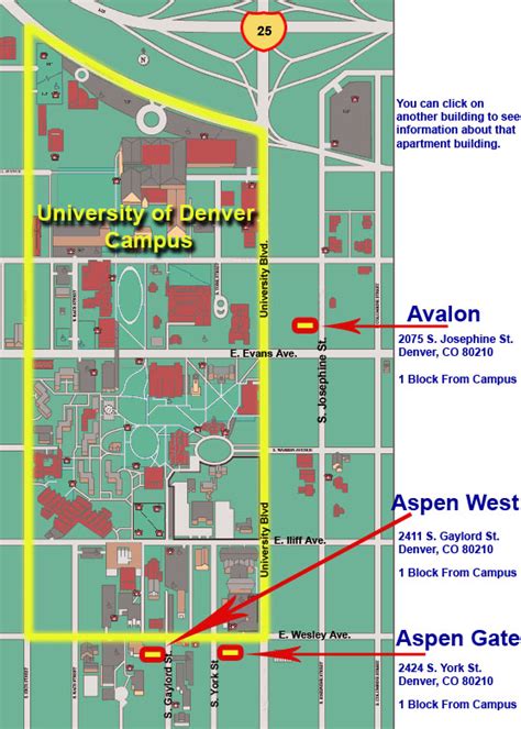 University Of Denver Campus Map Denver Pinterest Campus Map - Bank2home.com